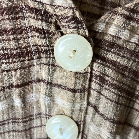 Sweet vintage plaid cotton cottage core dress Ioana Kohn look 7/8 = s/m - Picture 8 of 8